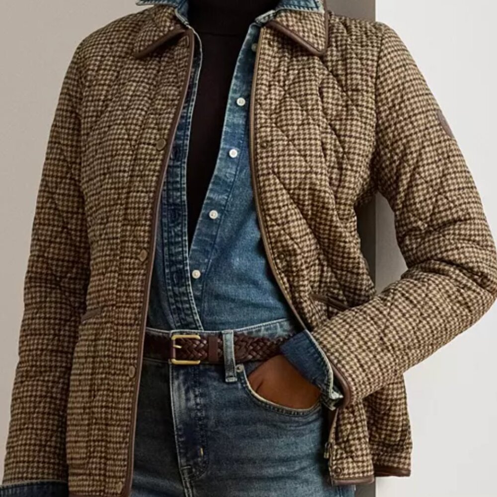 No Leather Trim Lauren Ralph Lauren Women's Quilted Velboa-Lined Coat S